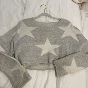 Star Cropped Sweater